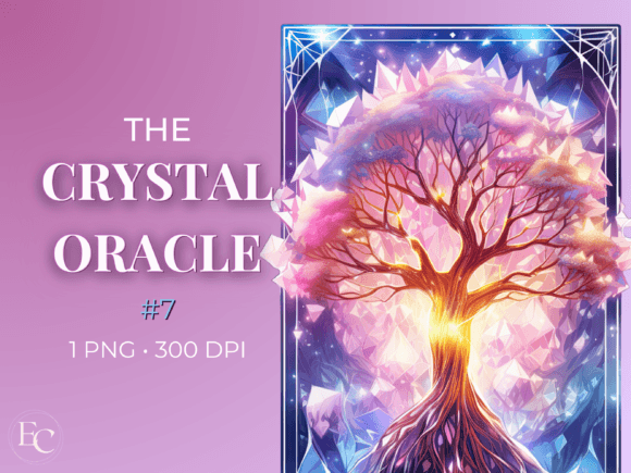 Download Crystal Tree Oracle Card Sublimation - Premium Bundle