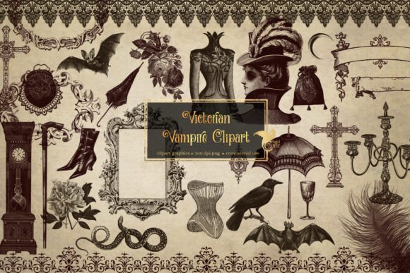 Download Victorian Vampire Clipart - Vampire Collection
