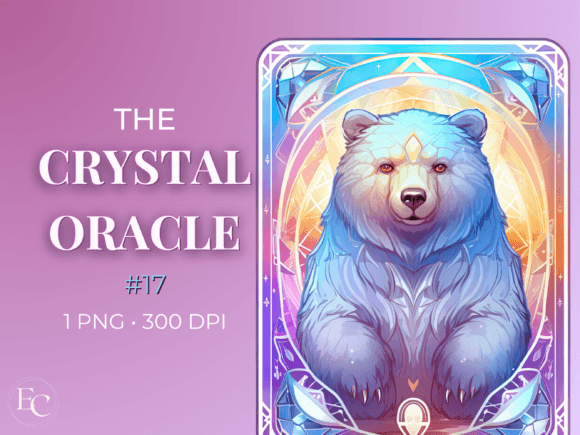 Download Crystal Bear Oracle Card Sublimation - Premium Resources