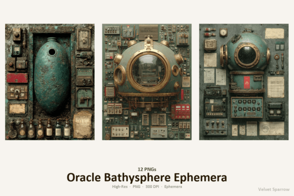 Download Oracle Bathysphere Ephemera -- 12 PNGs - Premium Resources